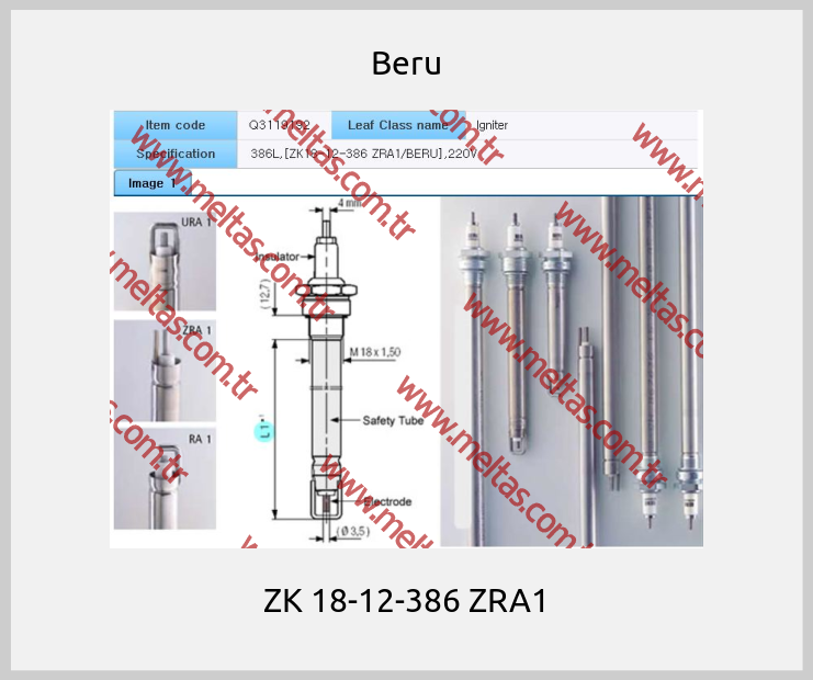 Beru - ZK 18-12-386 ZRA1