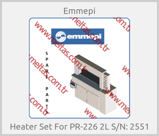 Emmepi - Heater Set For PR-226 2L S/N: 2551