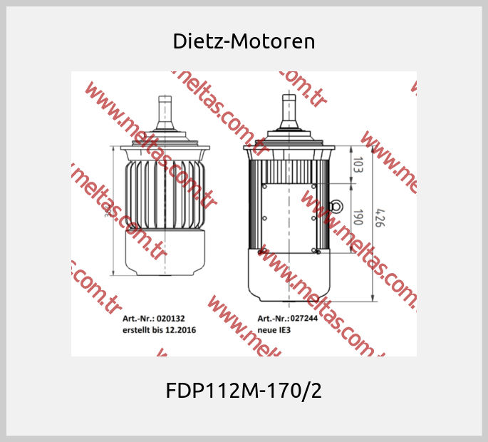 Dietz-Motoren - FDP112M-170/2