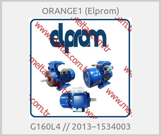 ORANGE1 (Elprom) - G160L4 // 2013–1534003