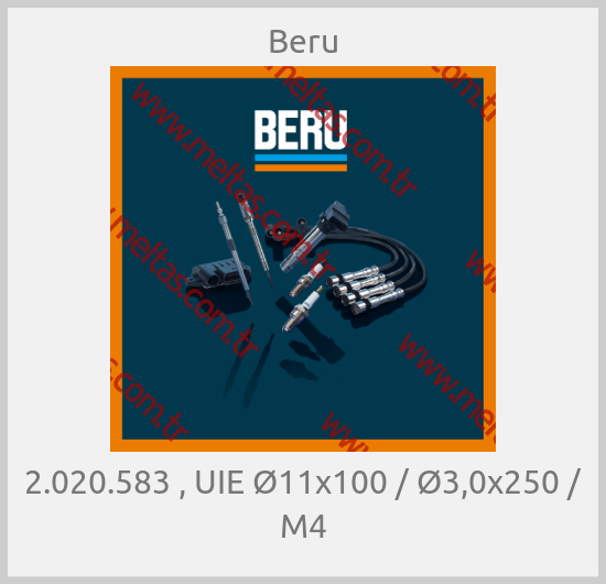 Beru - 2.020.583 , UIE Ø11x100 / Ø3,0x250 / M4