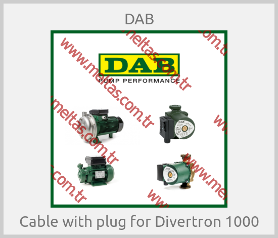 DAB - Cable with plug for Divertron 1000