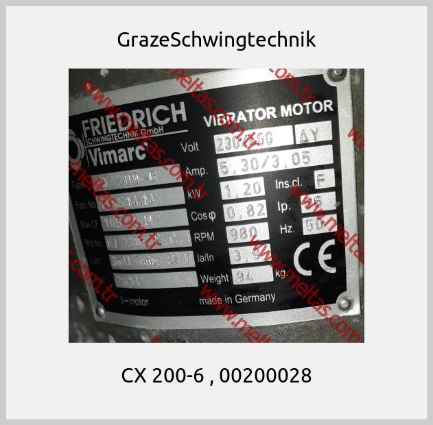 GrazeSchwingtechnik - CX 200-6 , 00200028