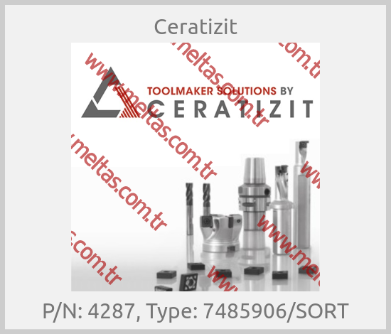 Ceratizit - P/N: 4287, Type: 7485906/SORT