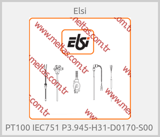 Elsi - PT100 IEC751 P3.945-H31-D0170-S00 