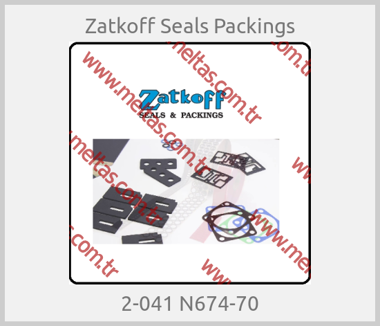 Zatkoff Seals Packings - 2-041 N674-70