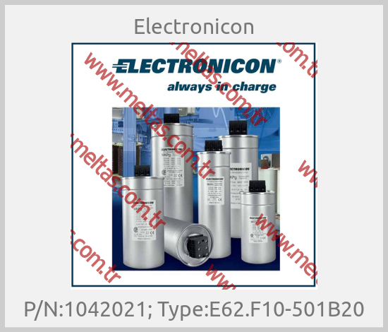 Electronicon - P/N:1042021; Type:E62.F10-501B20