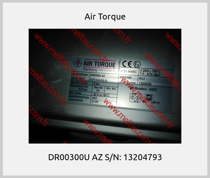 Air Torque - DR00300U AZ S/N: 13204793