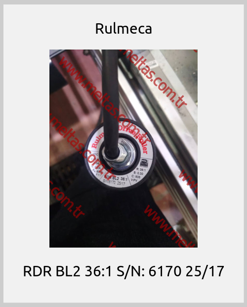Rulmeca - RDR BL2 36:1 S/N: 6170 25/17