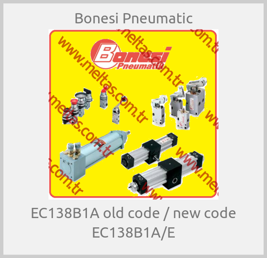 Bonesi Pneumatic-EC138B1A old code / new code EC138B1A/E