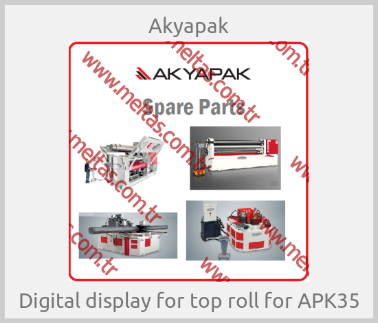 Akyapak - Digital display for top roll for APK35