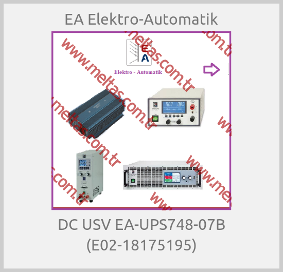 EA Elektro-Automatik - DC USV EA-UPS748-07B (E02-18175195)