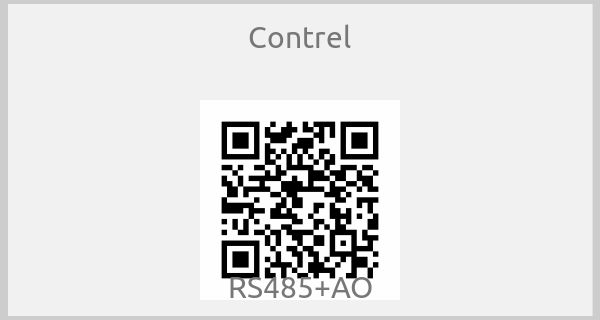 Contrel - RS485+AO