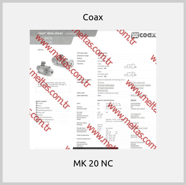 Coax - MK 20 NC