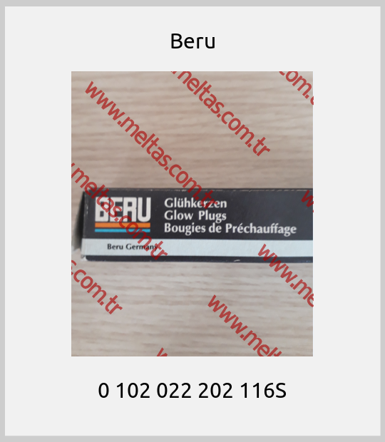 Beru-0 102 022 202 116S