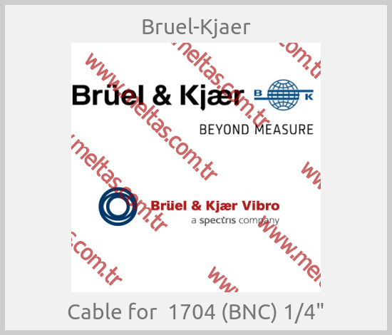Bruel-Kjaer - Cable for  1704 (BNC) 1/4"
