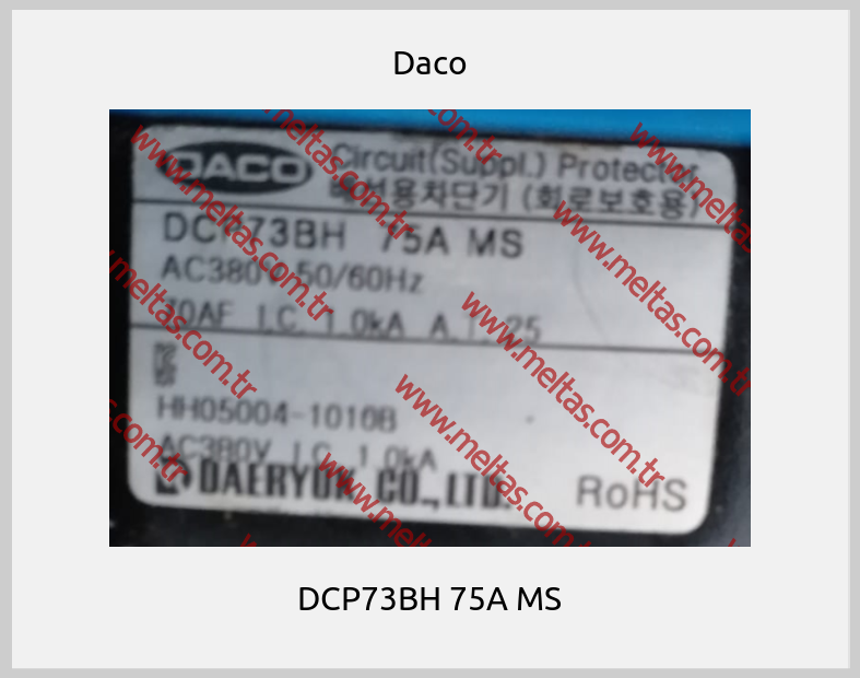 Daco - DCP73BH 75A MS