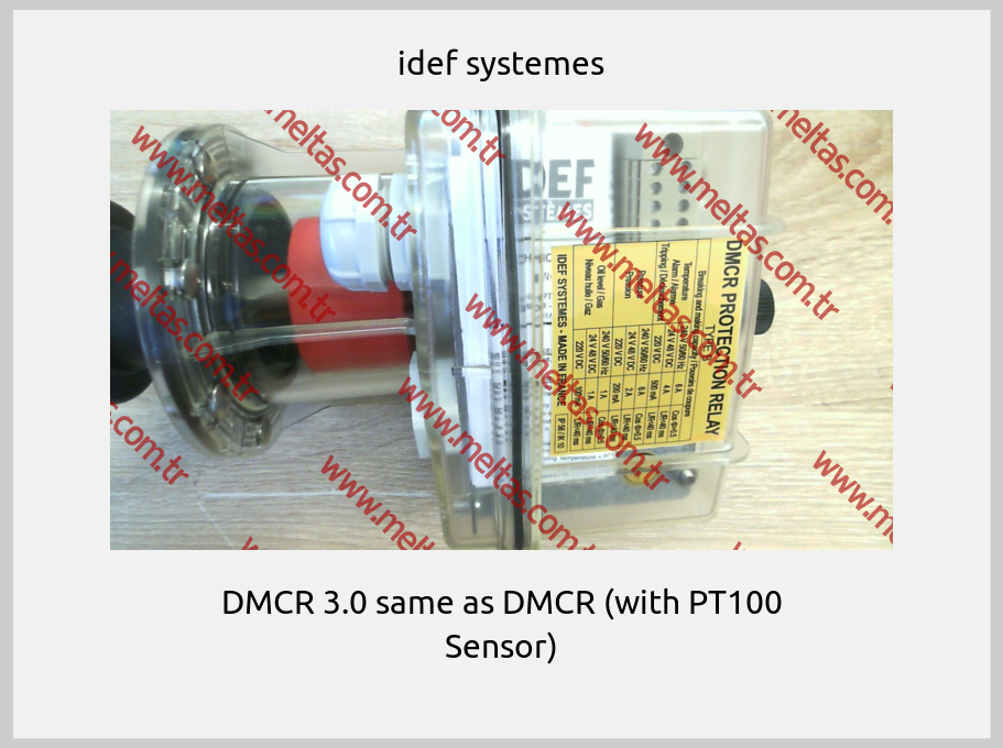 idef systemes - DMCR 3.0 same as DMCR (with PT100 Sensor)