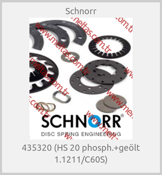 Schnorr - 435320 (HS 20 phosph.+geölt 1.1211/C60S)