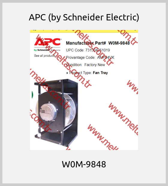 APC (by Schneider Electric) - W0M-9848
