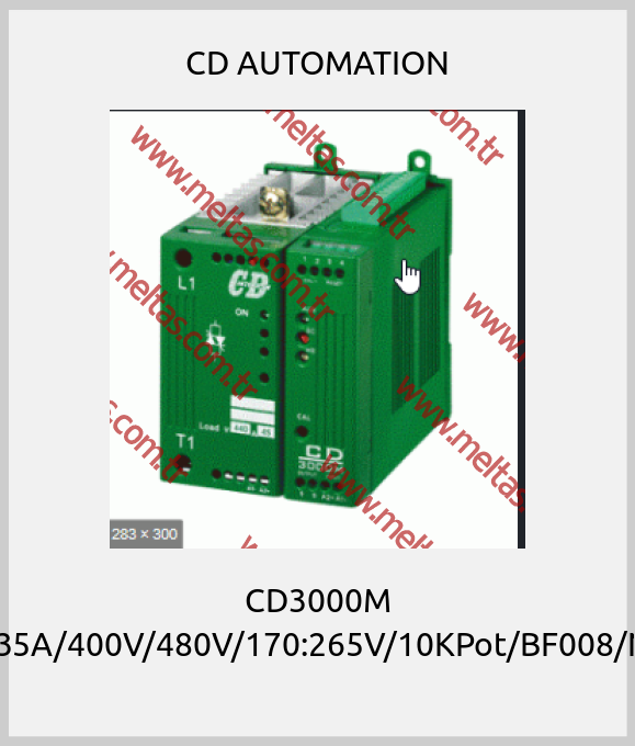 CD AUTOMATION-CD3000M 2PH/35A/400V/480V/170:265V/10KPot/BF008/NF/IM