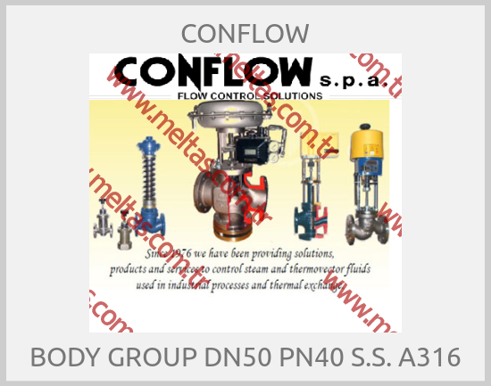CONFLOW - BODY GROUP DN50 PN40 S.S. A316