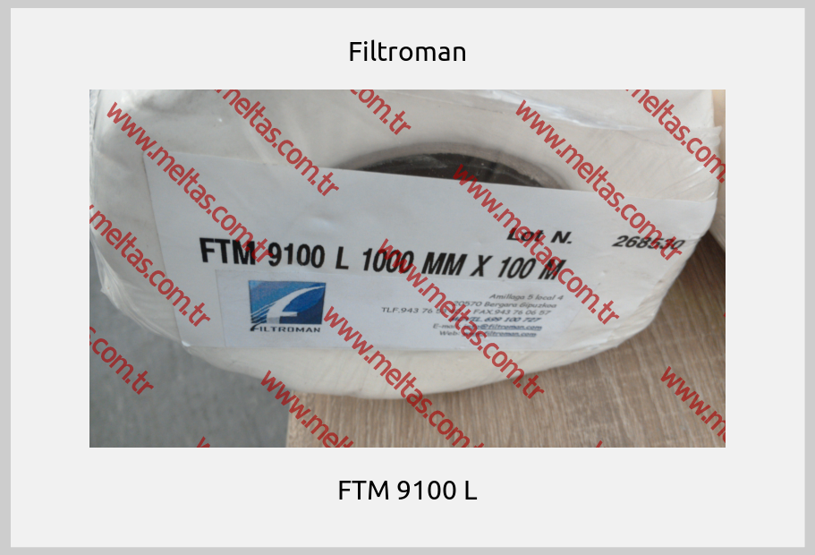 Filtroman - FTM 9100 L