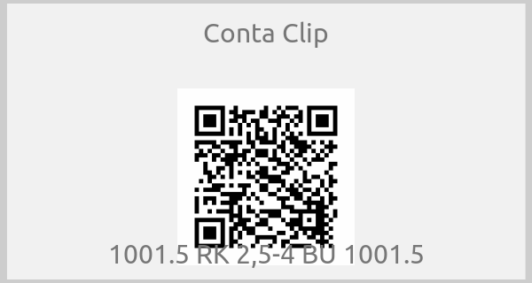 Conta Clip - 1001.5 RK 2,5-4 BU 1001.5