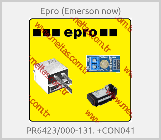 Epro (Emerson now) - PR6423/000-131. +CON041