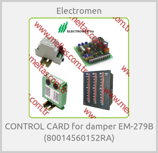 Electromen-CONTROL CARD for damper EM-279B (80014560152RA)