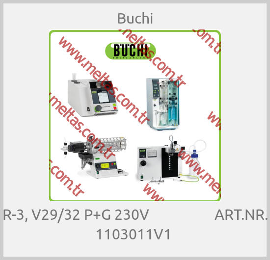 Buchi - R-3, V29/32 P+G 230V                   ART.NR. 1103011V1 