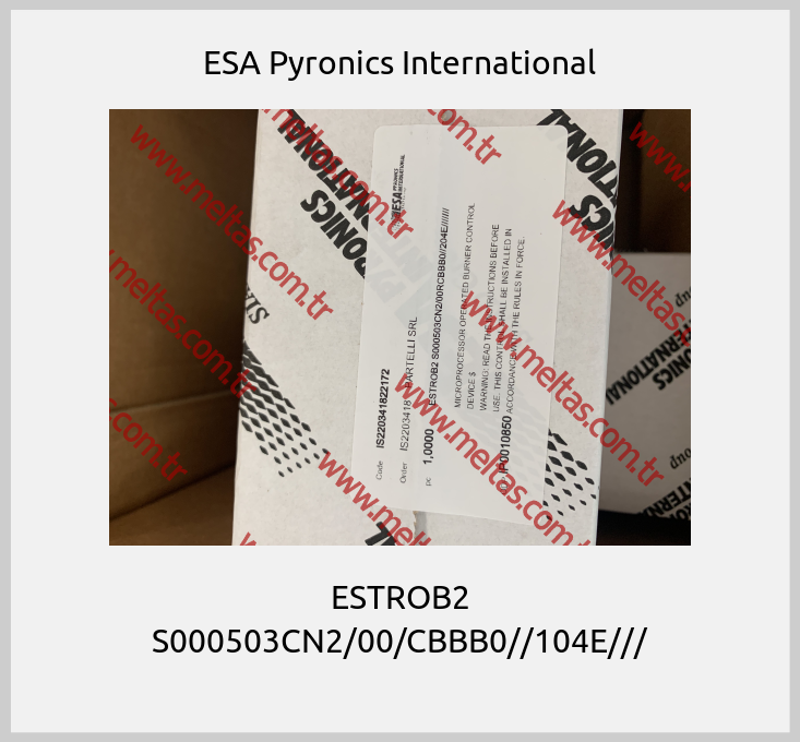 ESA Pyronics International - ESTROB2 S000503CN2/00/CBBB0//104E///