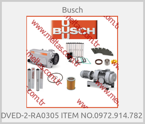 Busch-DVED-2-RA0305 ITEM NO.0972.914.782 