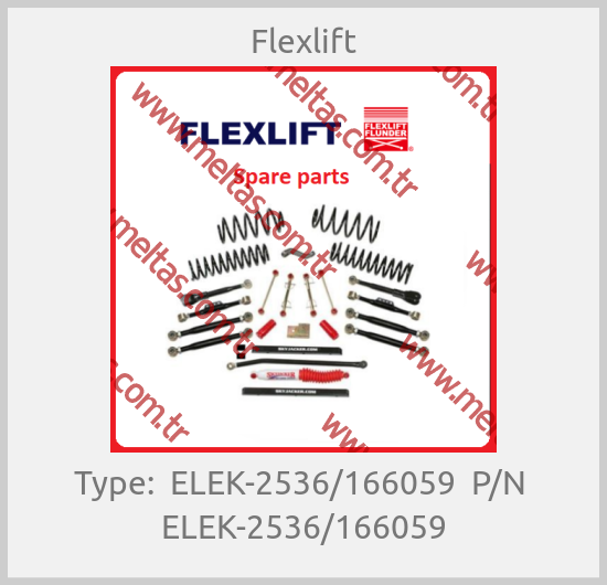 Flexlift - Type:  ELEK-2536/166059  P/N  ELEK-2536/166059