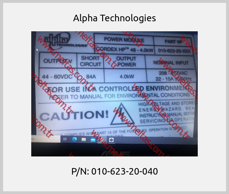 Alpha Technologies - P/N: 010-623-20-040