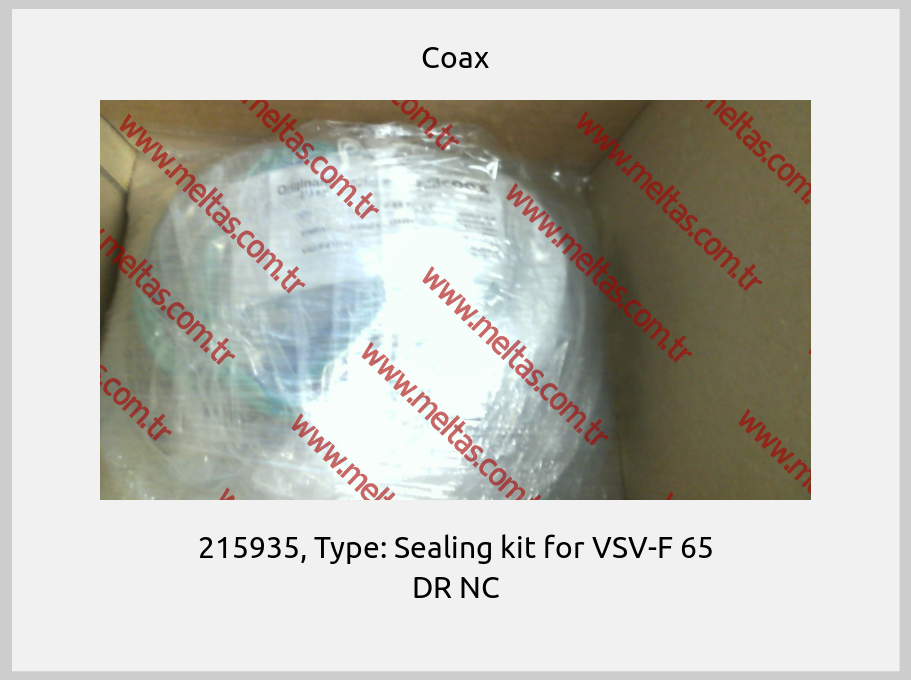 Coax - 215935, Type: Sealing kit for VSV-F 65 DR NC