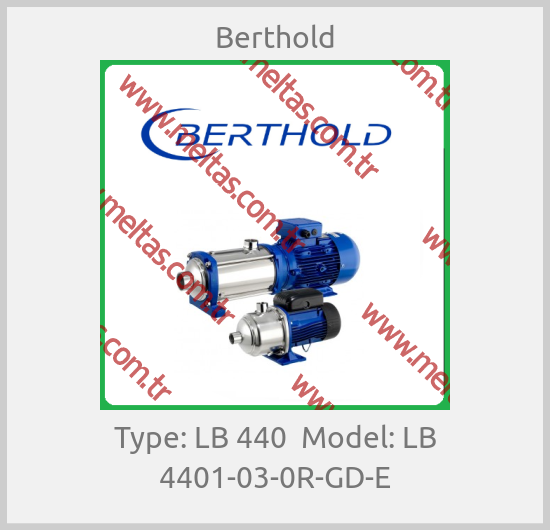 Berthold - Type: LB 440  Model: LB 4401-03-0R-GD-E