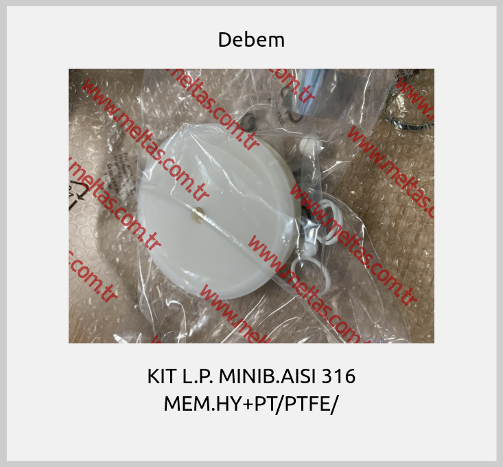 Debem - KIT L.P. MINIB.AISI 316 MEM.HY+PT/PTFE/