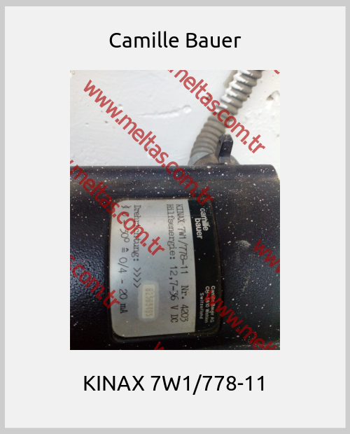 Camille Bauer - KINAX 7W1/778-11