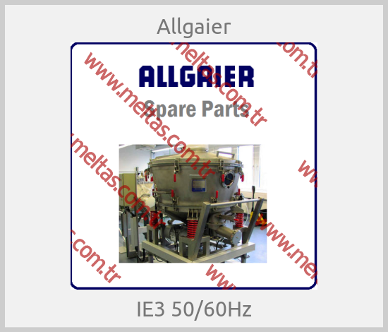 Allgaier - IE3 50/60Hz