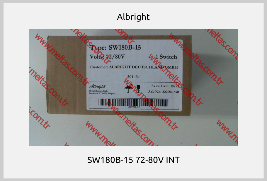 Albright - SW180B-15 72-80V INT