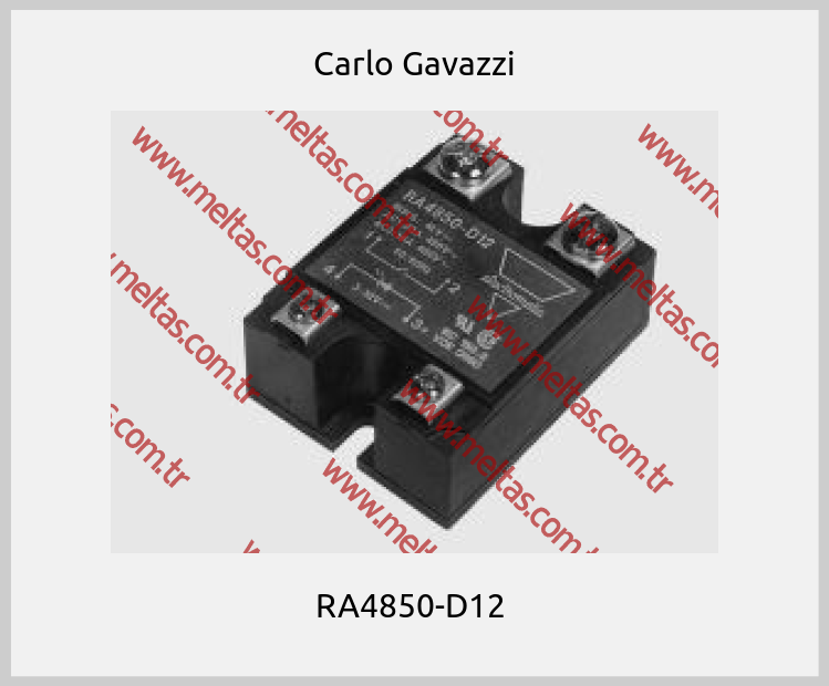 Carlo Gavazzi - RA4850-D12 