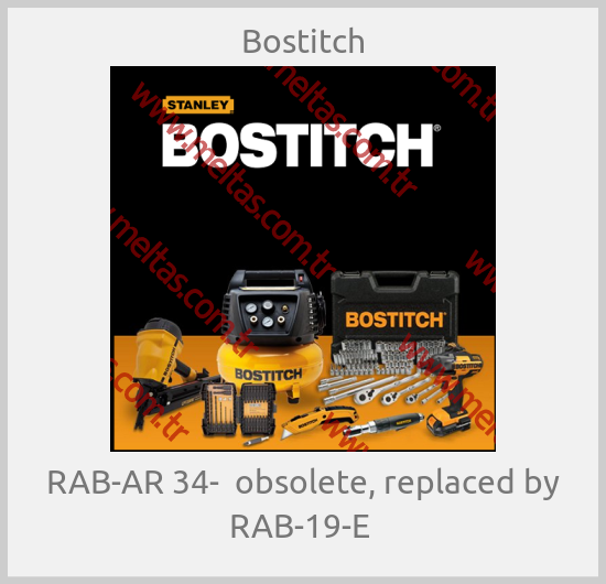Bostitch - RAB-AR 34-  obsolete, replaced by RAB-19-E 