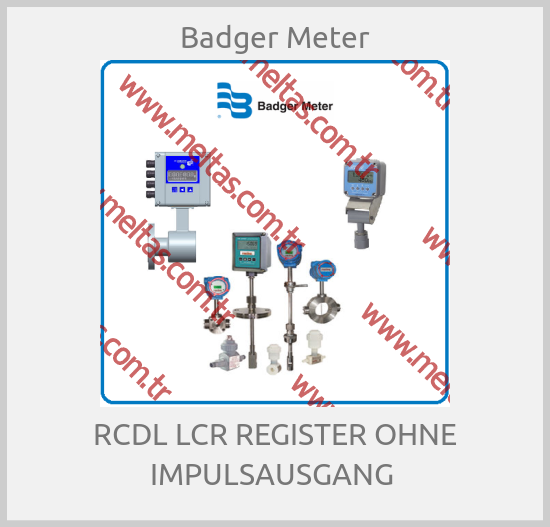 Badger Meter - RCDL LCR REGISTER OHNE IMPULSAUSGANG 