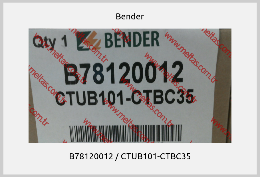 Bender - B78120012 / CTUB101-CTBC35