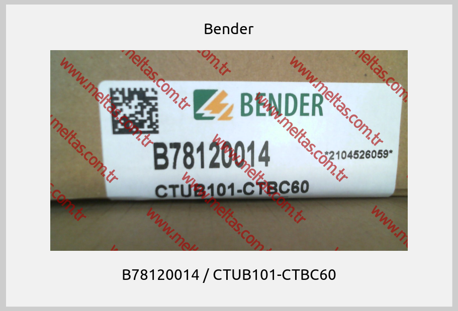 Bender - B78120014 / CTUB101-CTBC60