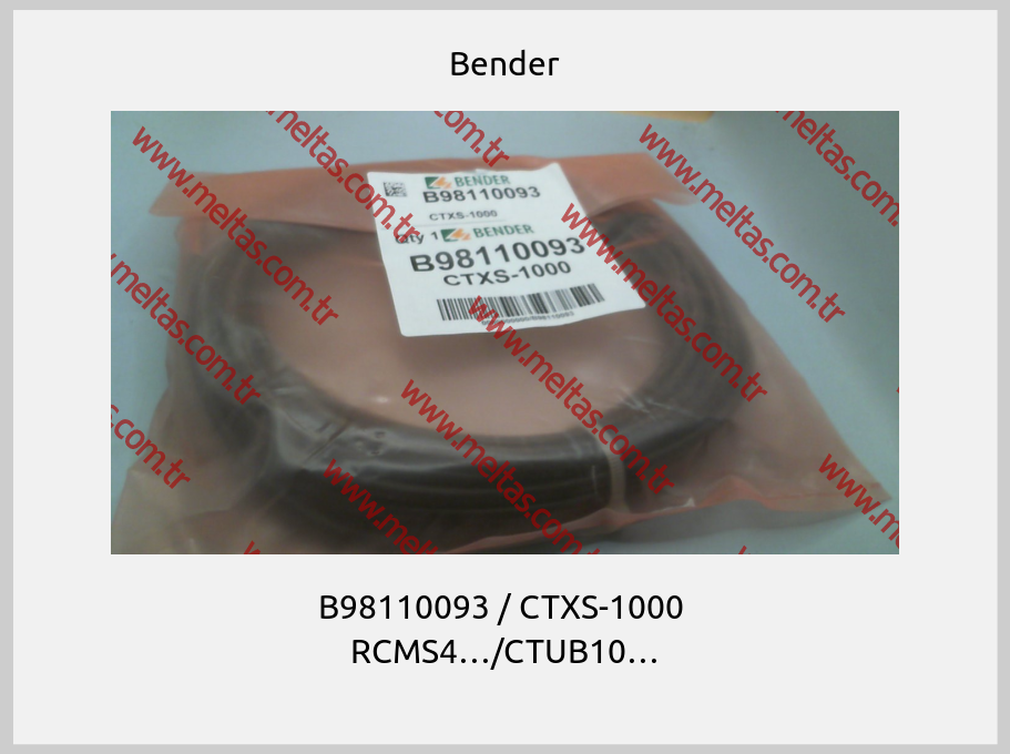 Bender - B98110093 / CTXS-1000  RCMS4…/CTUB10…
