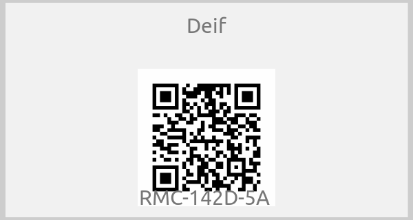Deif - RMC-142D-5A 