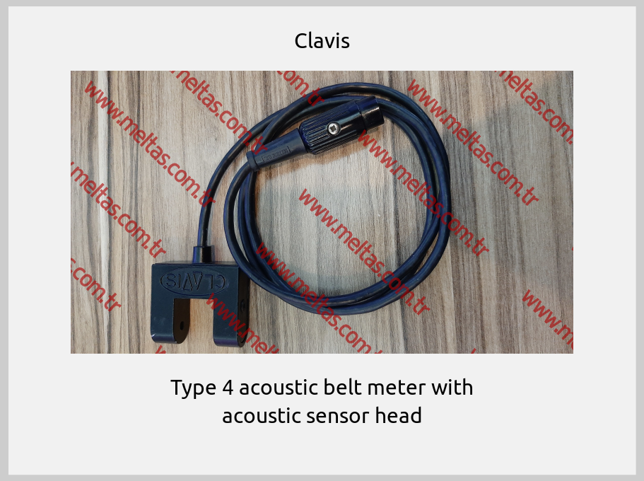 Clavis - Type 4 acoustic belt meter with acoustic sensor head