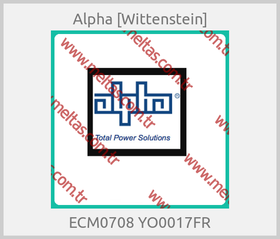 Alpha [Wittenstein] - ECM0708 YO0017FR